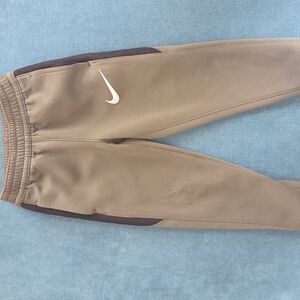 Nike Kids Olive Green Joggers with Black Accents